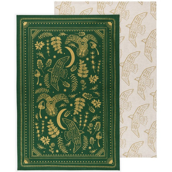 Moonlit Tea Towel Set | Danica Studio | boogie + birdie

