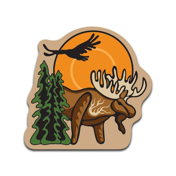 Moose (Mooze) 3D Magnet - Lac Seul First Nation | Native Northwest | boogie + birdie