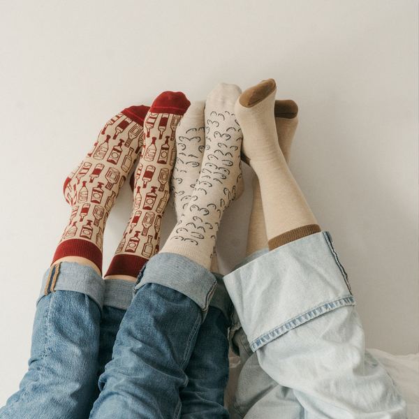 More Wine Pima Cotton Socks | Pack of 2 | Pokoloko | boogie + birdie