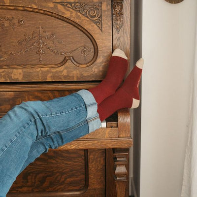 More Wine Pima Cotton Socks | Pack of 2 | Pokoloko | boogie + birdie
