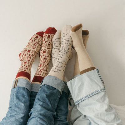 More Wine Pima Cotton Socks | Pack of 2 | Pokoloko | boogie + birdie