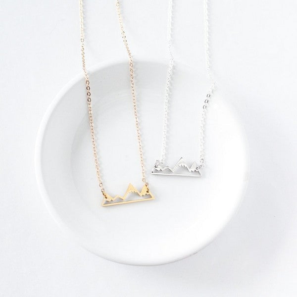 Gold Mountain Necklace | Birch Jewellery | boogie + birdie