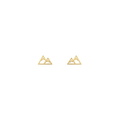 Gold Small Mountain Studs | Lost & Faune | boogie + birdie