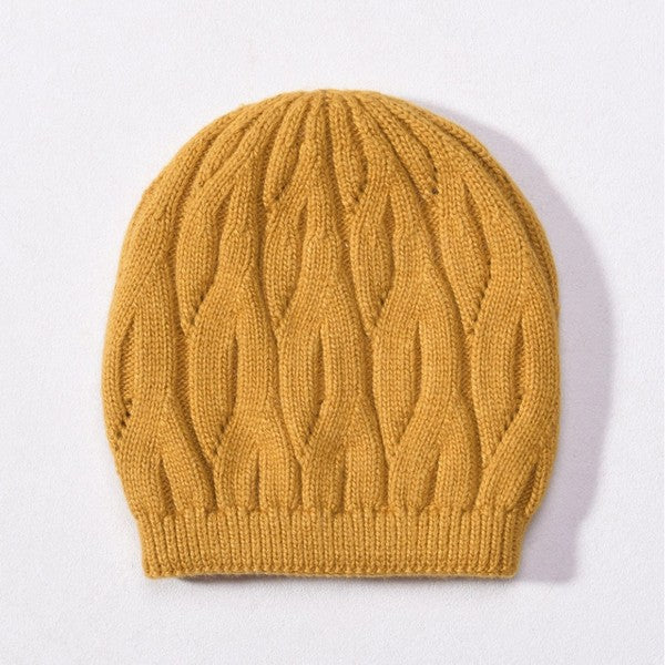 Mustard Cable Knit Beanie | Accessories | boogie + birdie

