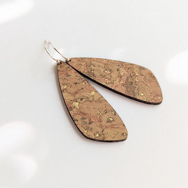Natural Gold Small Wing Earrings | Hello Lovely | boogie + birdie