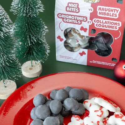 Nice Bites vs Naughty Nibbles Christmas Dog Treats | Pets | boogie + birdie