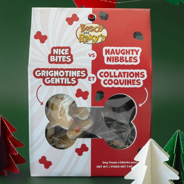 Nice Bites vs Naughty Nibbles Christmas Dog Treats | Pets | boogie + birdie