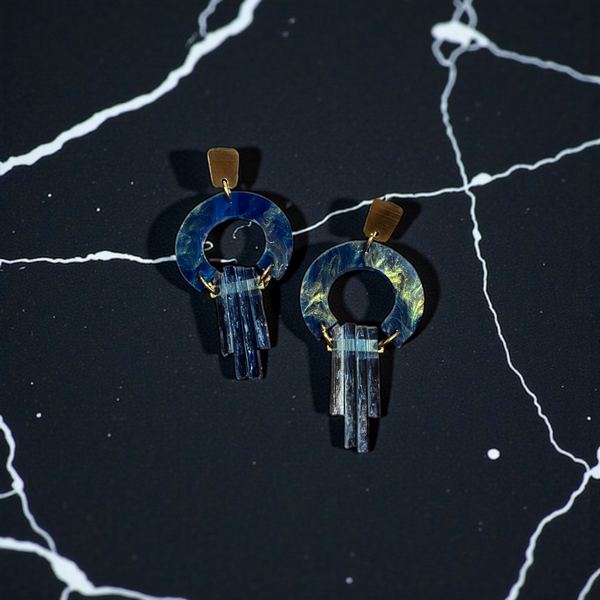 Blue Atlantis Drop Earrings | Ketoora | boogie + birdie