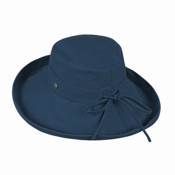 Navy Noosa Canvas Wide Brimmed Hat | Kooringal | boogie + birdie