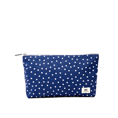 Navy Polka Dot Maida Vale Pouch | Ori London | boogie + birdie