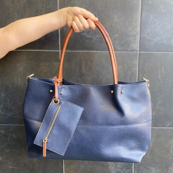 Navy 3-in-1 Tote Bag | La Volta | boogie + birdie