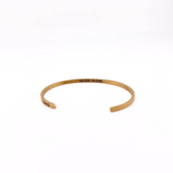 Gold Never Alone Bangle | boogie + birdie | Glass House Goods