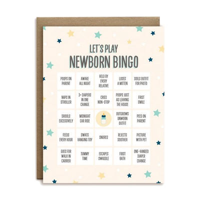 Newborn Bingo Baby Card | I'll Know It When I See It | boogie + birdie