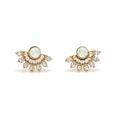 White Opal Nico Fan Earrings | Jewellery | boogie + birdie