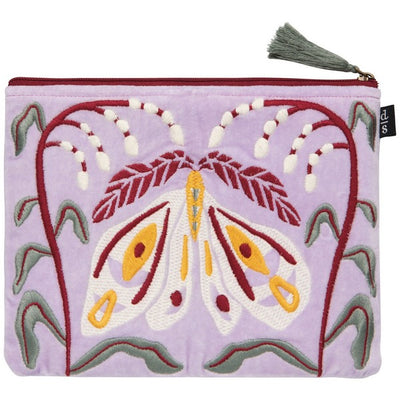 Nocturna Embroidered Flat Pouch | Danica Studio | boogie + birdie