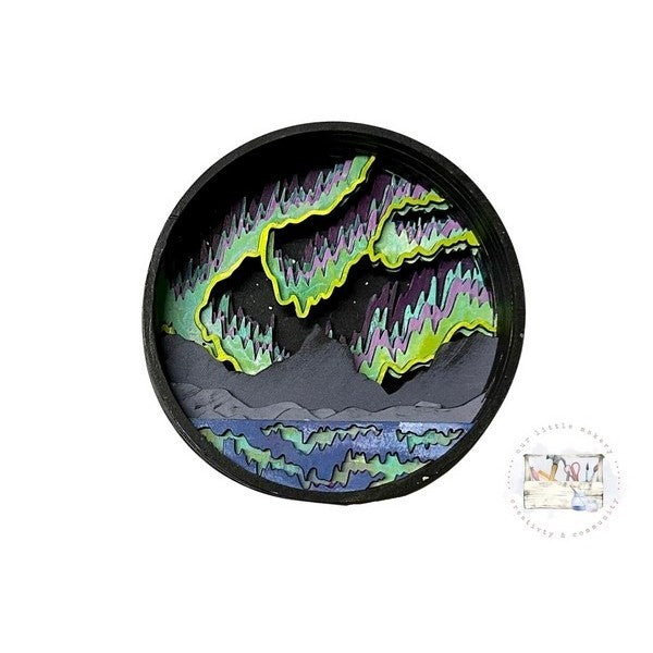 Northern Lights Shadowbox Kit | Our Little Makery | boogie + birdie