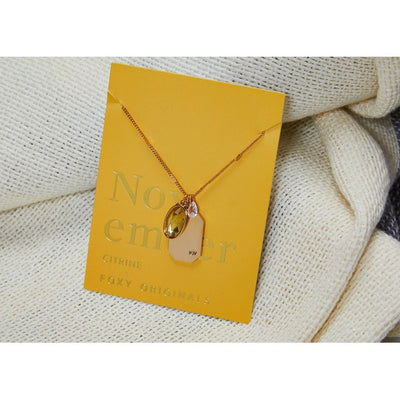November Citrine Birthday Necklace | Foxy Originals | boogie + birdie