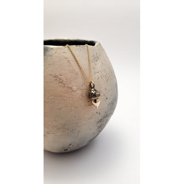 Bronze Oak Acorn Necklace | Brelokz | boogie + birdie