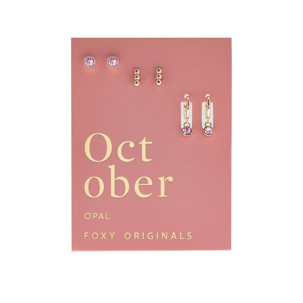 October Opal Birthstone Drop Earrings | Foxy Originals | boogie + birdie