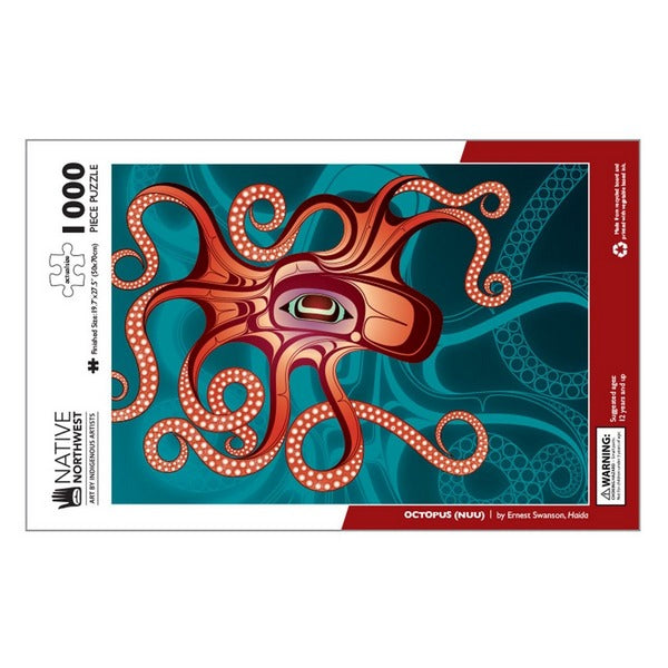 Octopus (Nuu) 1000 Piece Puzzle - Haida | Native Northwest | boogie + birdie