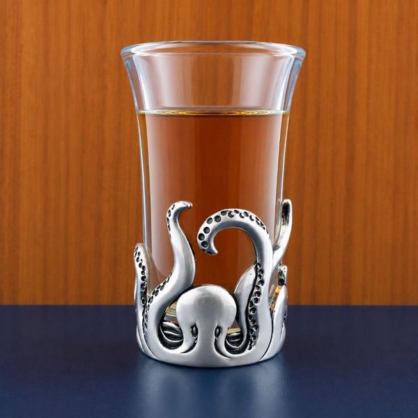 Pewter Octopus Shot Glass | Basic Spirit | boogie + birdie