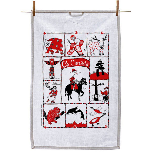 Oh Canada Tea Towel | Sa Boothroyd | boogie + birdie