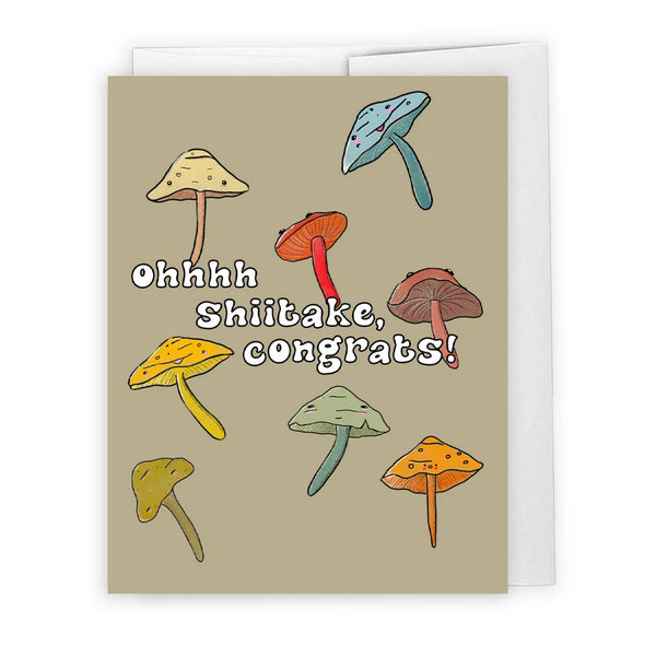 Oh Shiitake! Congratulations Card | Evil Llama and Friends | boogie + birdie