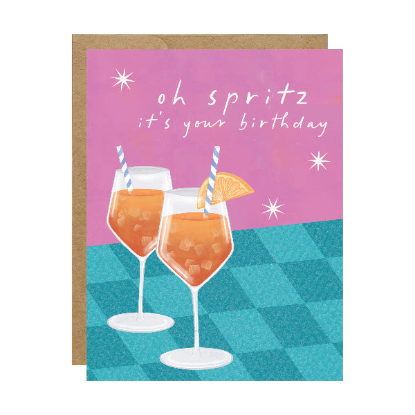 Oh Spritz Birthday Card | Simple Whimsy | boogie + birdie