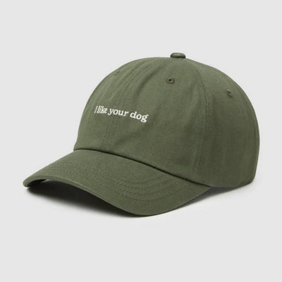 Olive I Like Your Dog Slogan Peak Hat | tentree | boogie + birdie