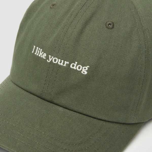 Olive I Like Your Dog Slogan Peak Hat | tentree | boogie + birdie