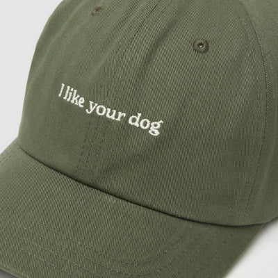 Olive I Like Your Dog Slogan Peak Hat | tentree | boogie + birdie