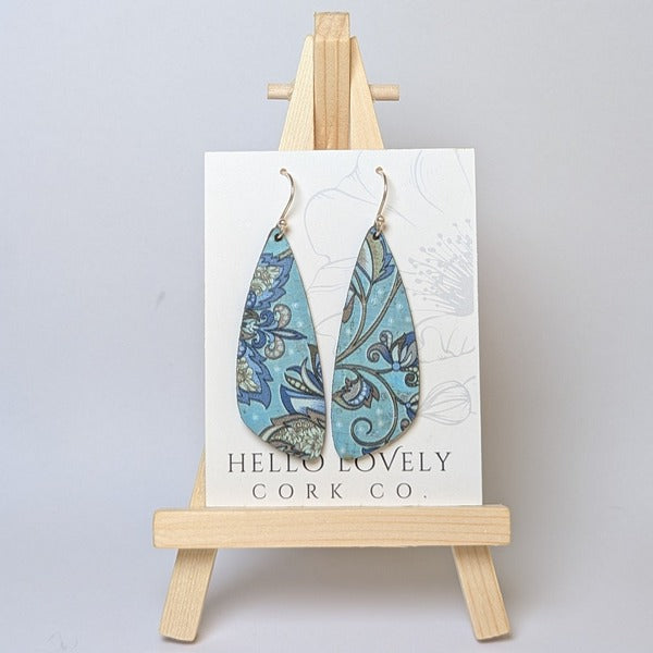Olive & Teal Small Wing Earrings | Hello Lovely | boogie + birdie
