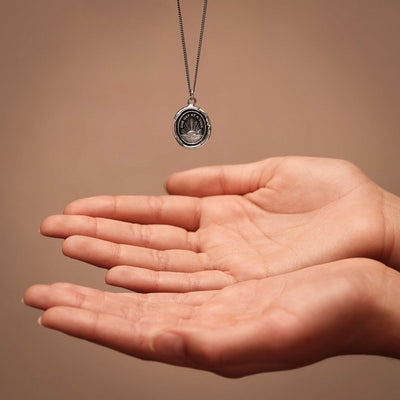 Silver One Day at a Time Pyrrah Talisman Necklace | boogie + birdie