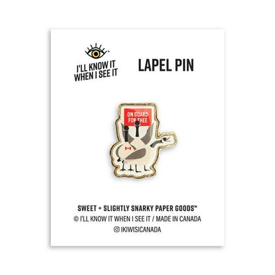 On Guard For Thee Canadian Geese Enamel Pin | I'll Know It When I See It | boogie + birdie