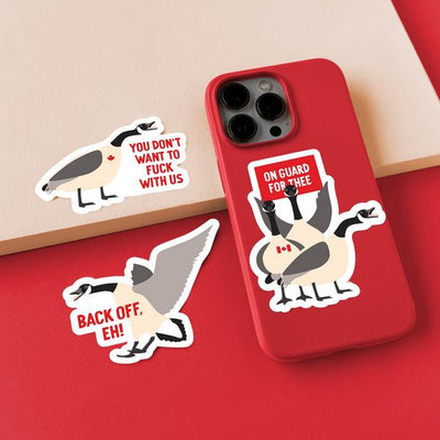 On Guard For Thee Canadian Geese Vinyl Sticker | I'll Know It When I See It | boogie + birdie