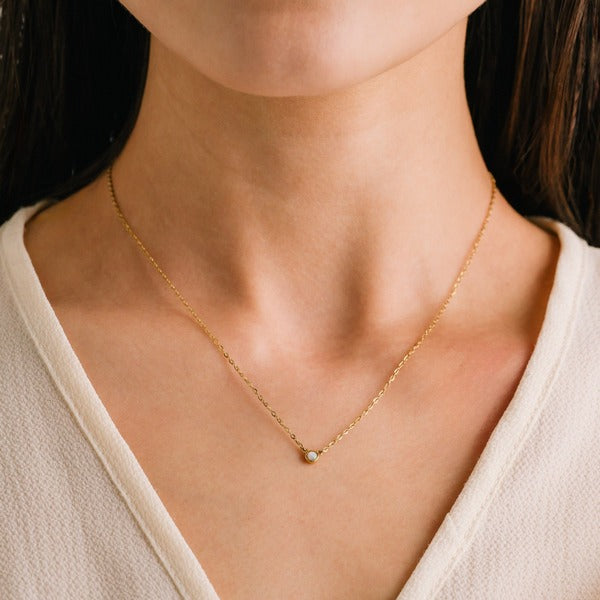 Gold Opal Waterproof Necklace | Lover’s Tempo | boogie + birdie