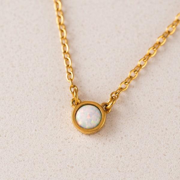 Gold Opal Waterproof Necklace | Lover’s Tempo | boogie + birdie