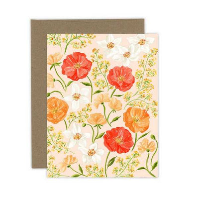 Orange Blooms Greeting Card | Almeida Illustrations | boogie + birdie