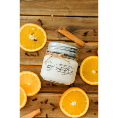 Orange Cinnamon Clove Soy Candle 8oz | The Scented Market | boogie + birdie