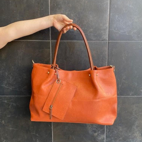Orange 3-in-1 Tote Bag | Accessories| boogie + birdie

