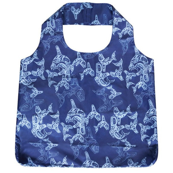 Orca Family Haisla Heiltsuk Foldable Bag | Native Northwest | boogie + birdie