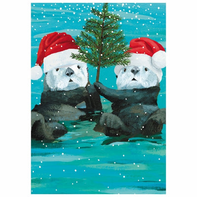 Otters Christmas Tree Christmas Card | Allport | boogie + birdie