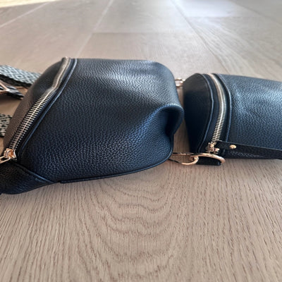 Black Oversize Crossbody Bag | Justine Brooks | boogie + birdie