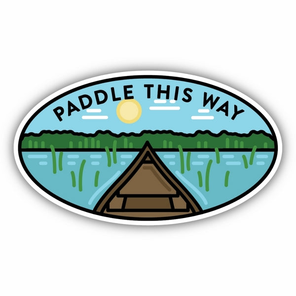 Paddle This Way Canoe Sticker | Stickers Northwest | boogie + birdie