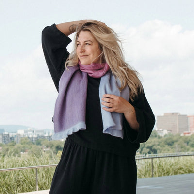 Pansy Pop Seamless Scarf | Pokoloko | boogie + birdie