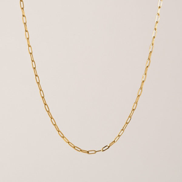 Gold Waterproof Paperclip Necklace | Lover’s Tempo | boogie + birdie