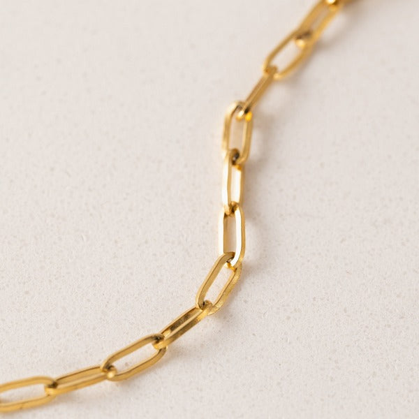 Gold Waterproof Paperclip Necklace | Lover’s Tempo | boogie + birdie
