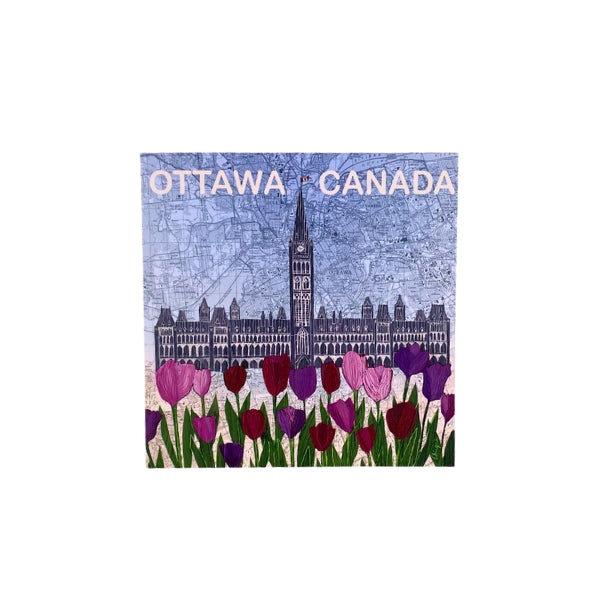 Parliament with Mixed Tulips Card | Alan Dhingra | boogie + birdie
