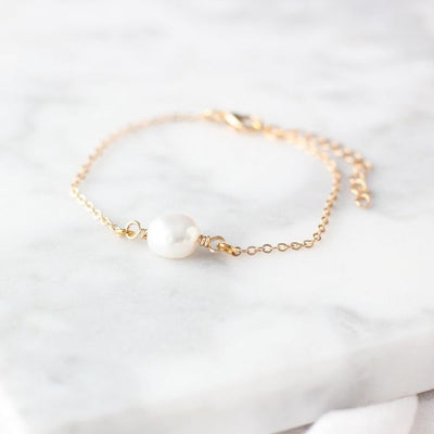 Gold Freshwater Pearl Bracelet | Birch Jewellery |  boogie + birdie