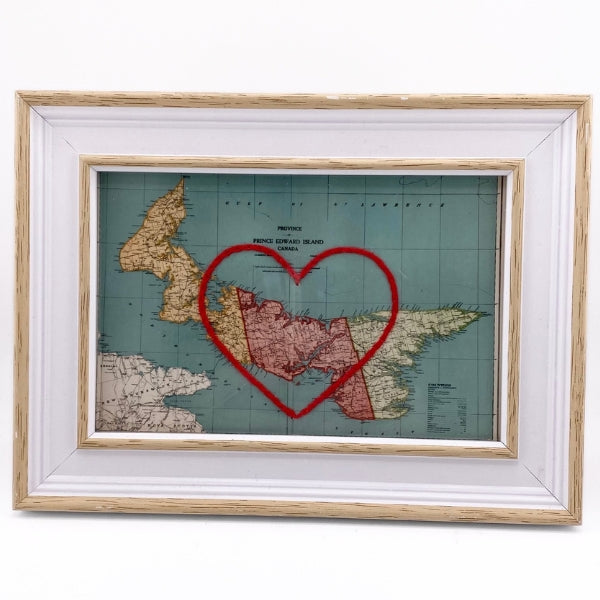 Prince Edward Island Heart Map - White | Sadie & June | boogie + birdie